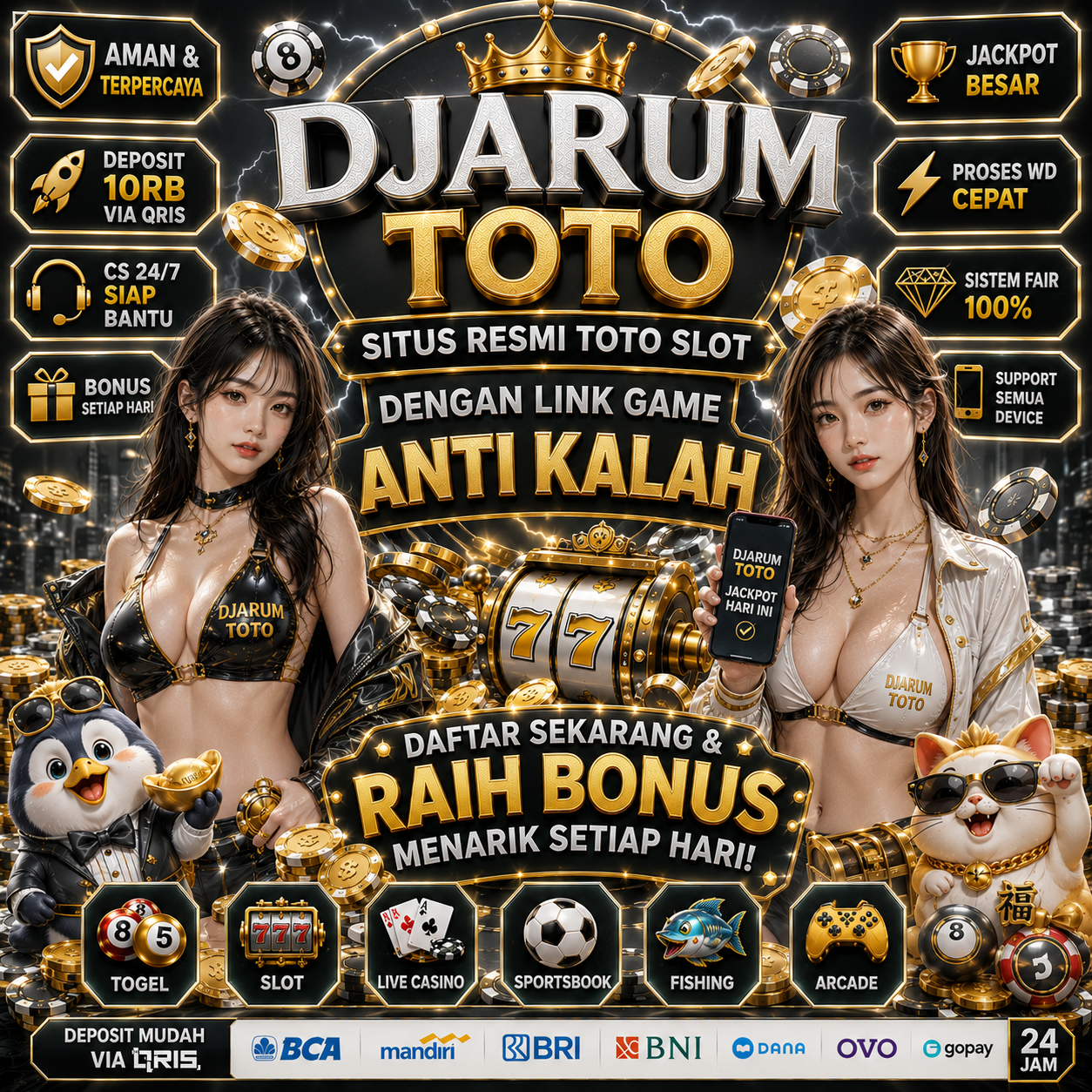 DJARUMTOTO ‡ Situs Resmi Toto Slot & Link Great Populer Game Anti Kalah